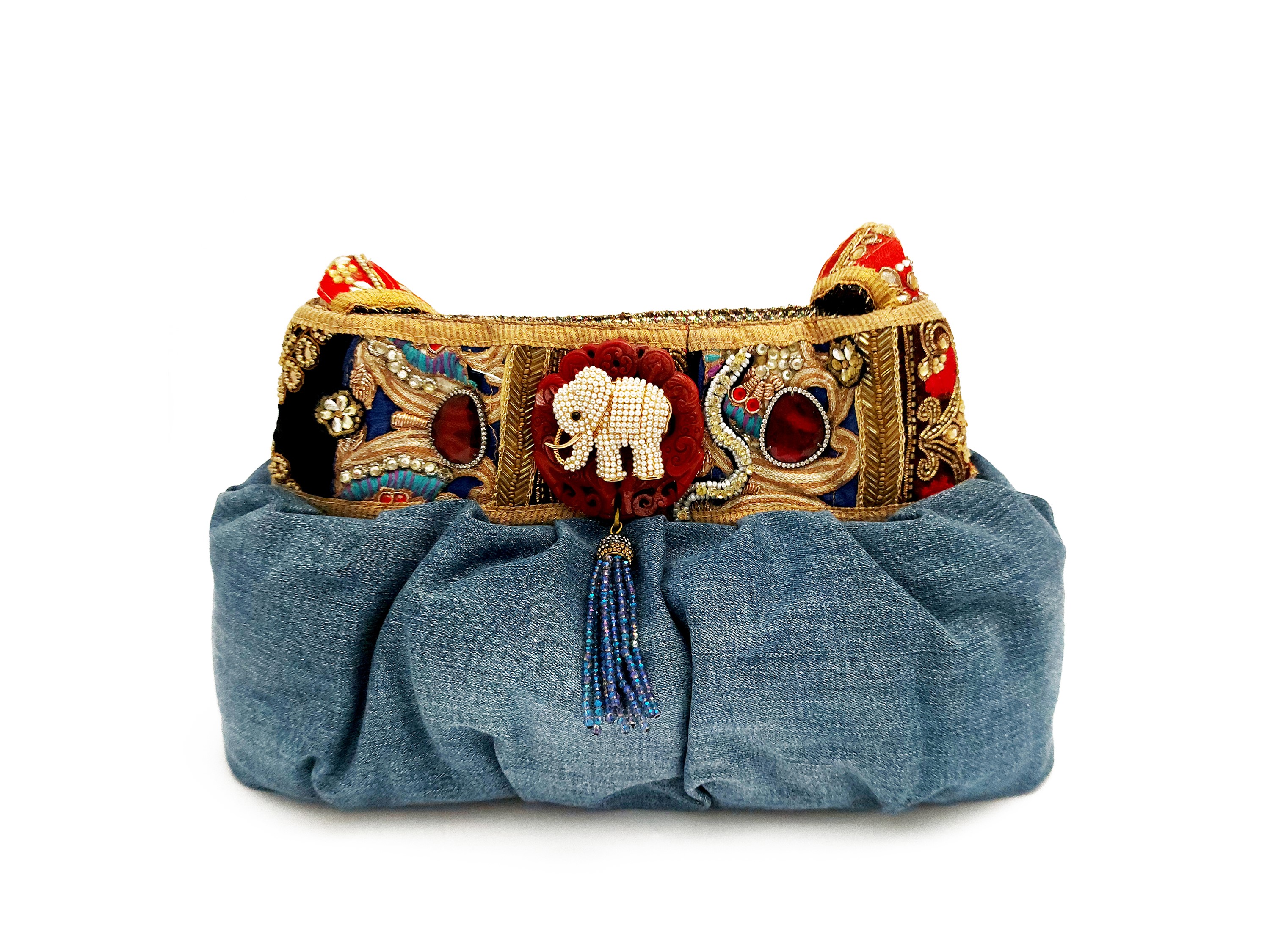 Borsa gioiello in denim