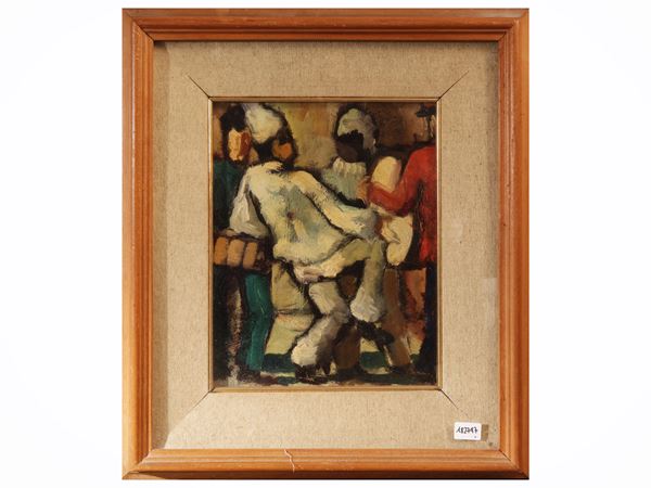 Aureliano Bartolozzi : Pulcinella  (XX secolo)  - Asta Luce di Toscana: Maestri del Novecento - Maison Bibelot - Casa d'Aste Firenze - Milano