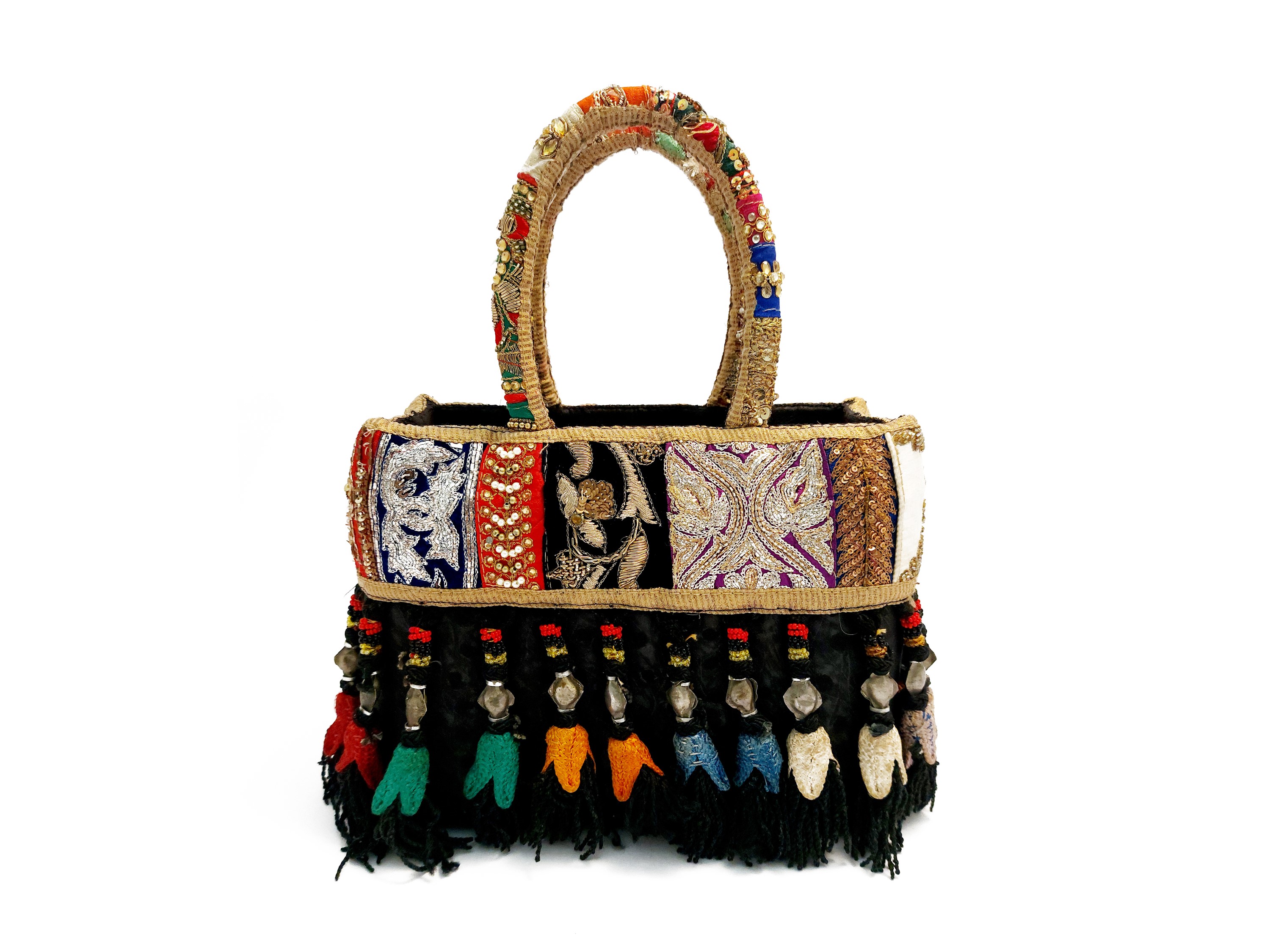 Borsa gioiello in seta nera