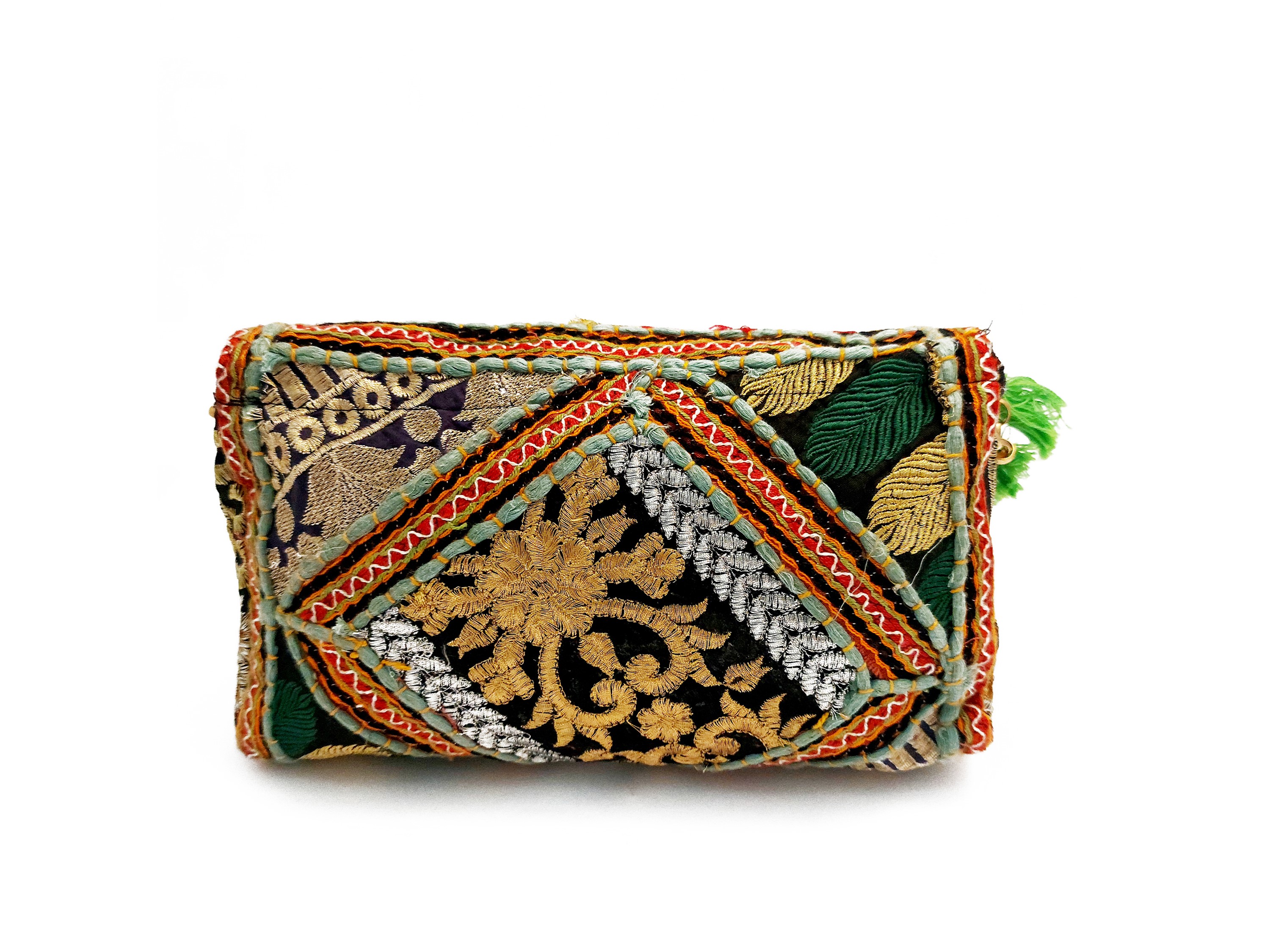Borsetta gioiello in tessuto indiano