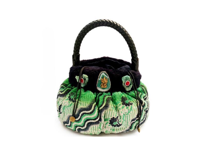 Secchiello in tessuto indiano