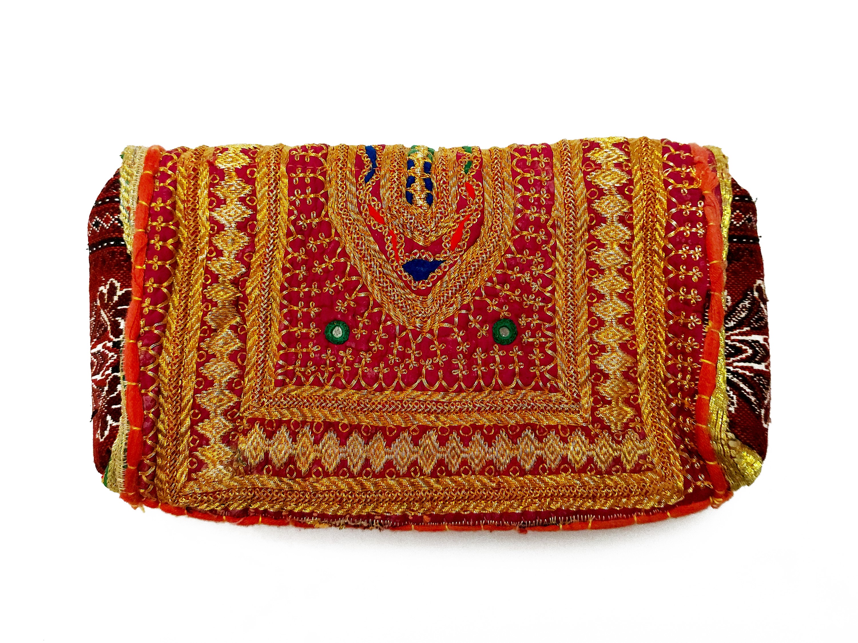 Pochette gioiello in tessuto indiano