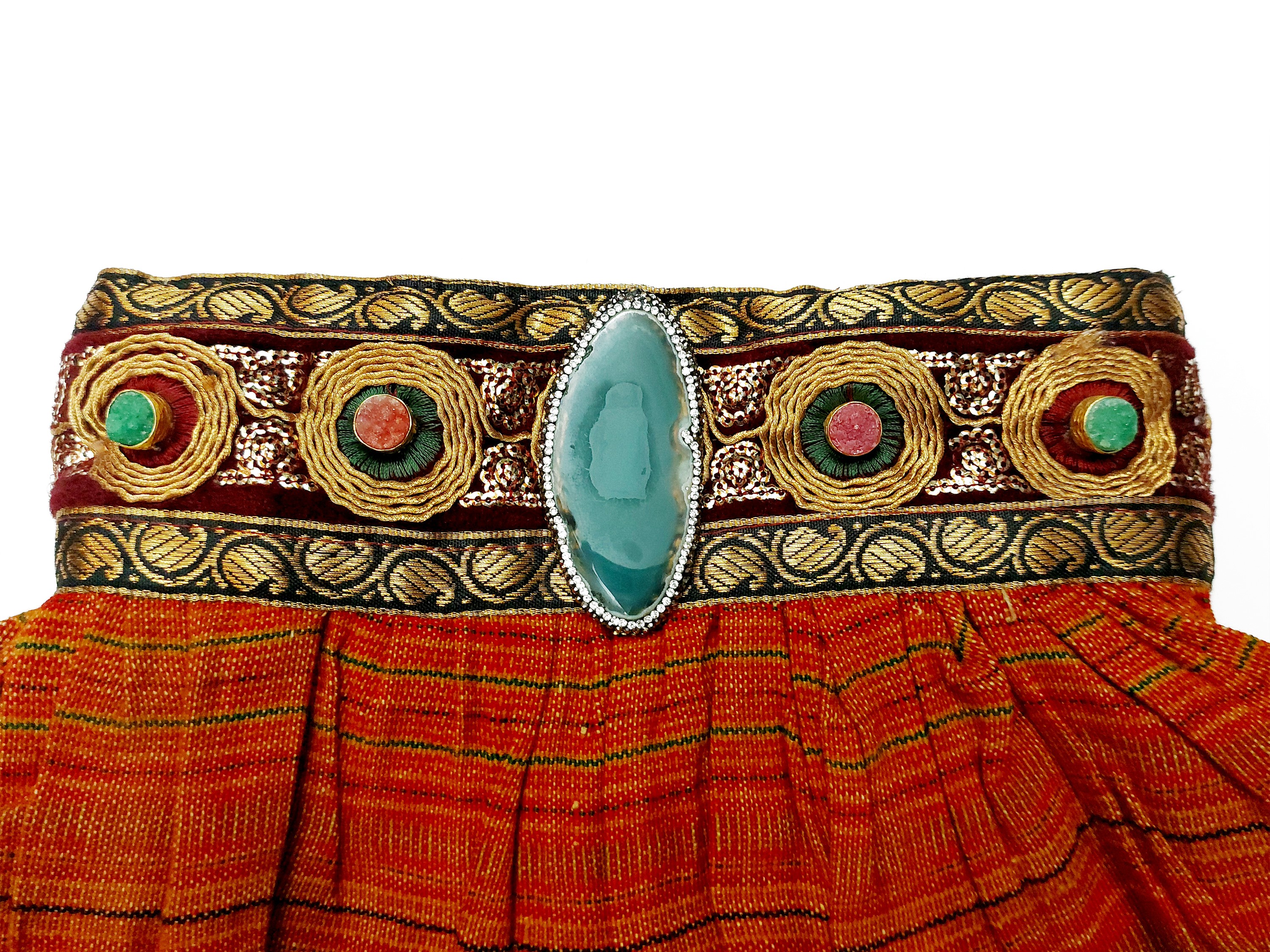 Borsetta gioiello in tessuto indiano