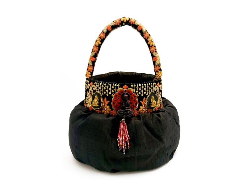 Secchiello in tessuto nero