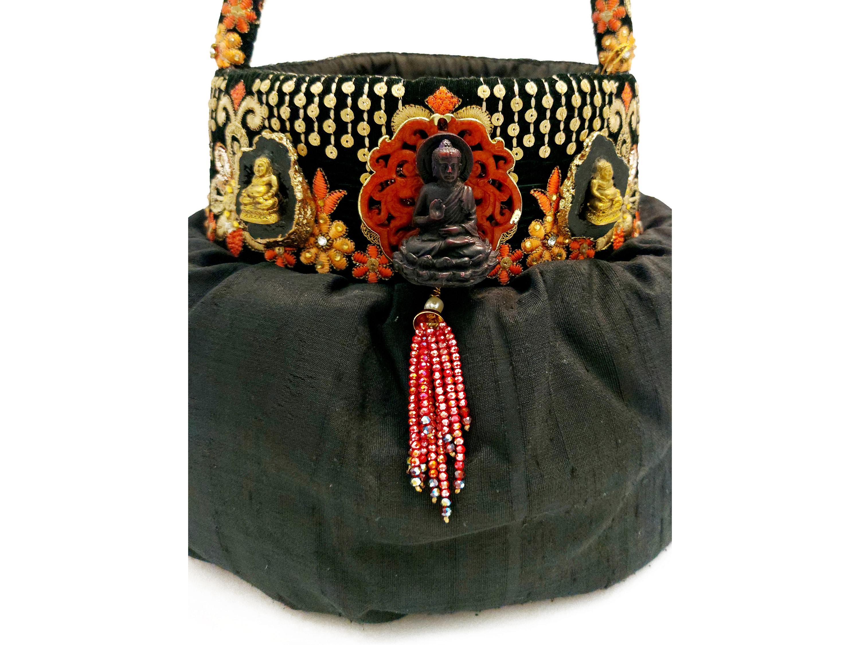 Secchiello in tessuto nero