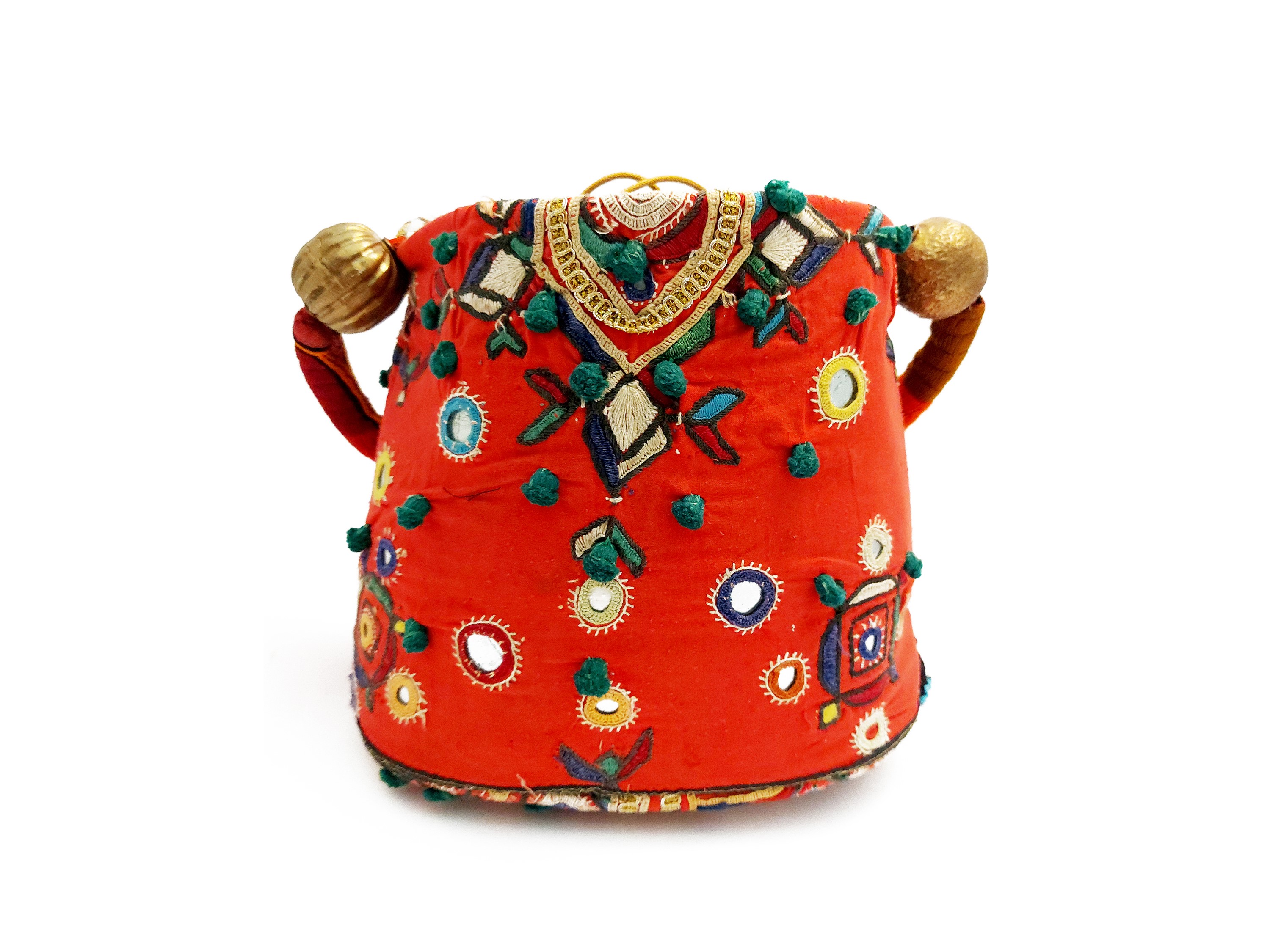 Secchiello rigido in tessuto indiano