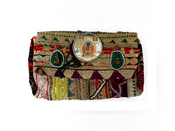 Pochette in tessuto indiano
