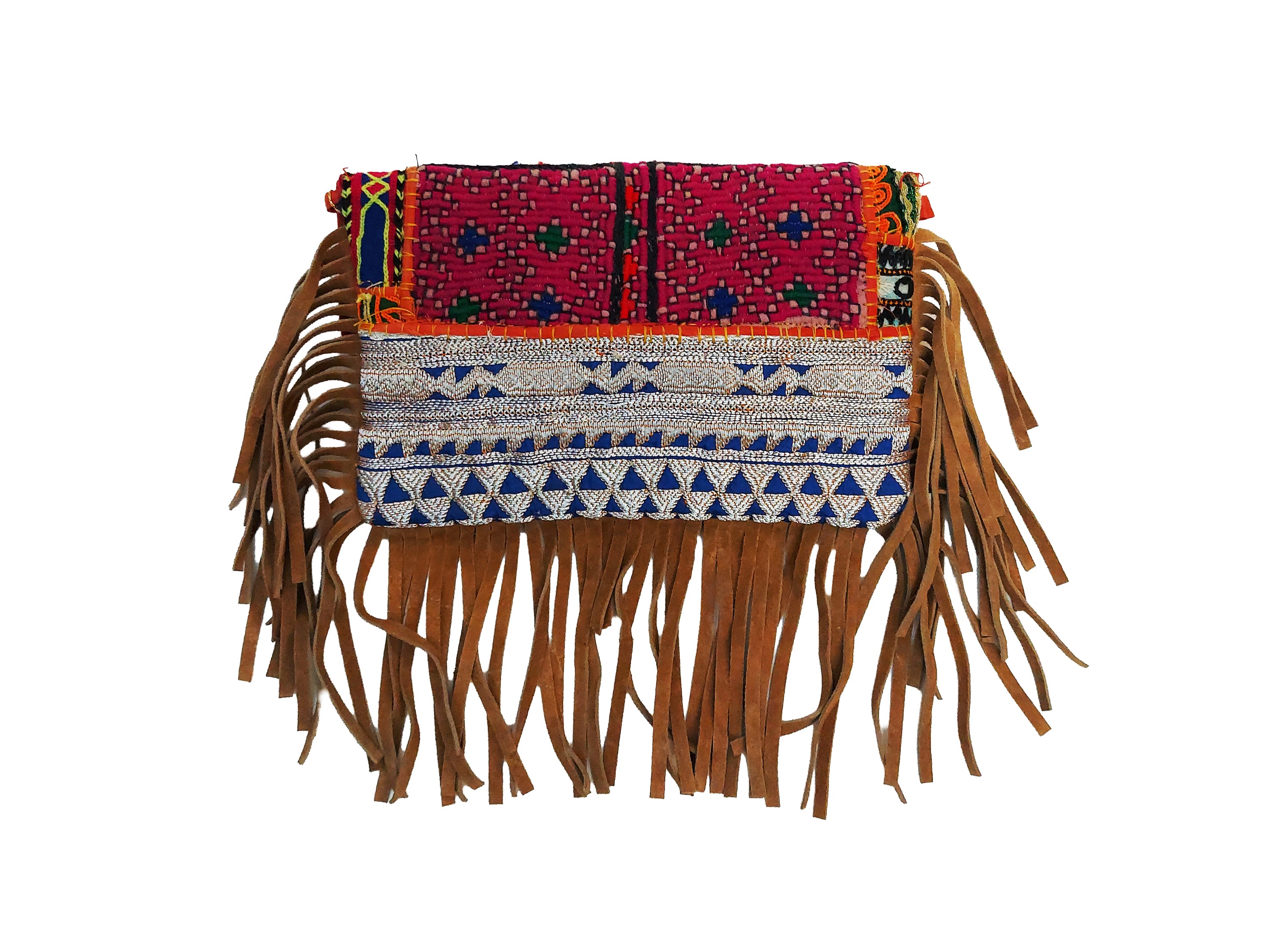Roberta Balsamo, Pochette in tessuto indiano con ricamo Zardozi e applicazioni decorative