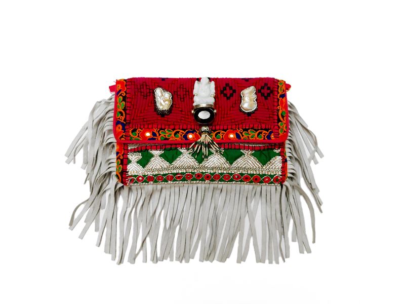 Pochette in tessuto indiano