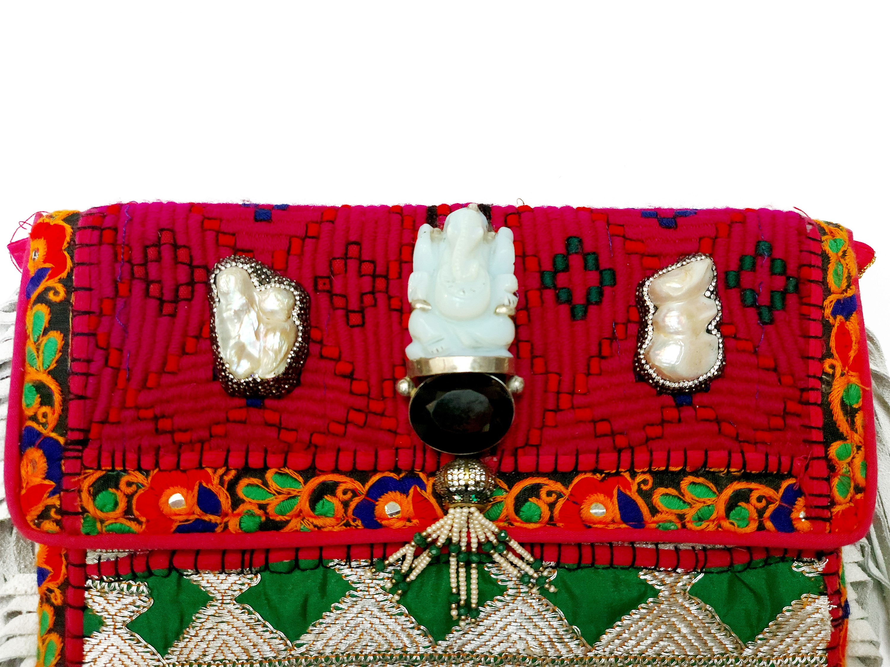 Pochette in tessuto indiano