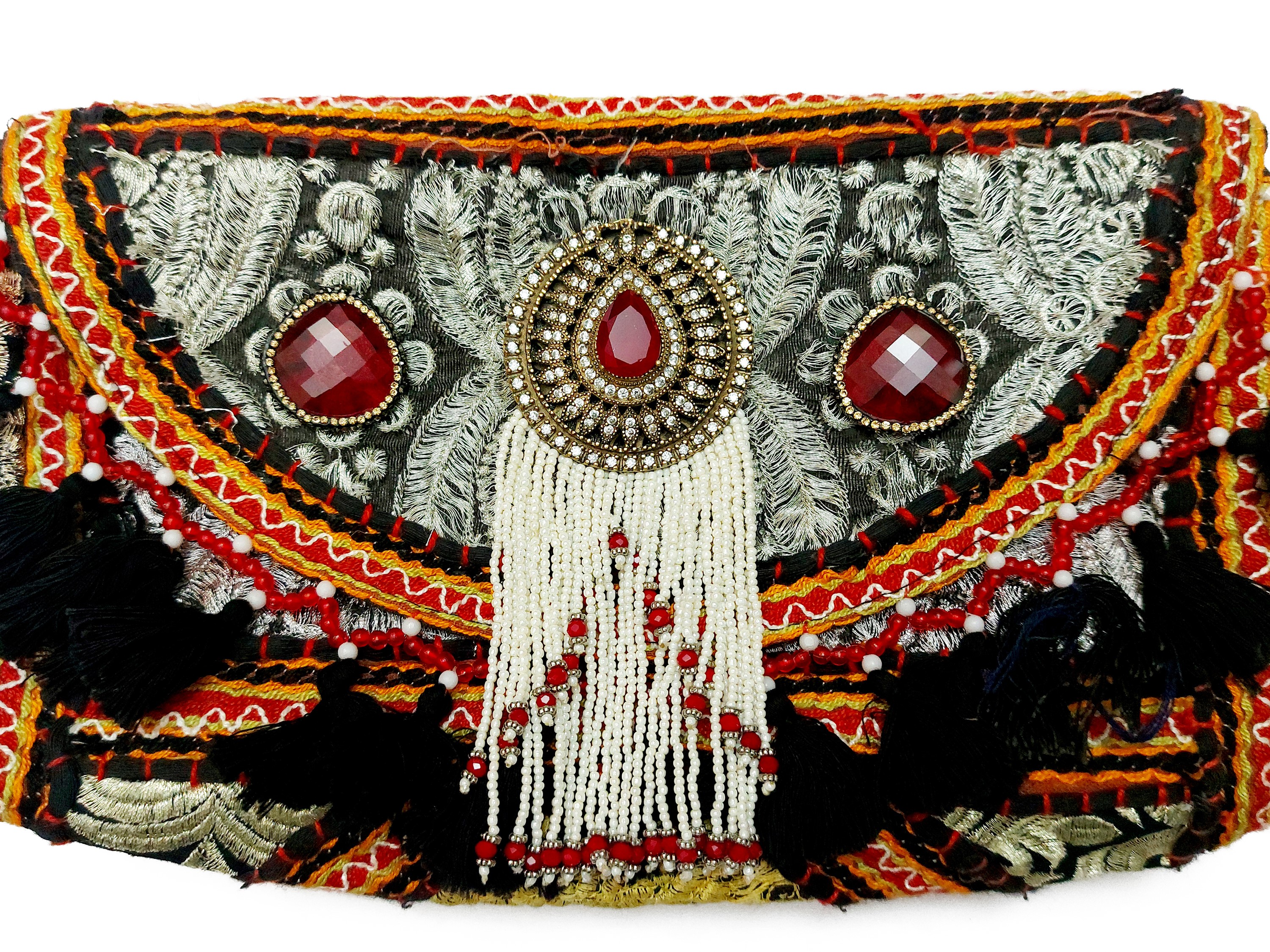 Borsetta gioiello a tracolla nera