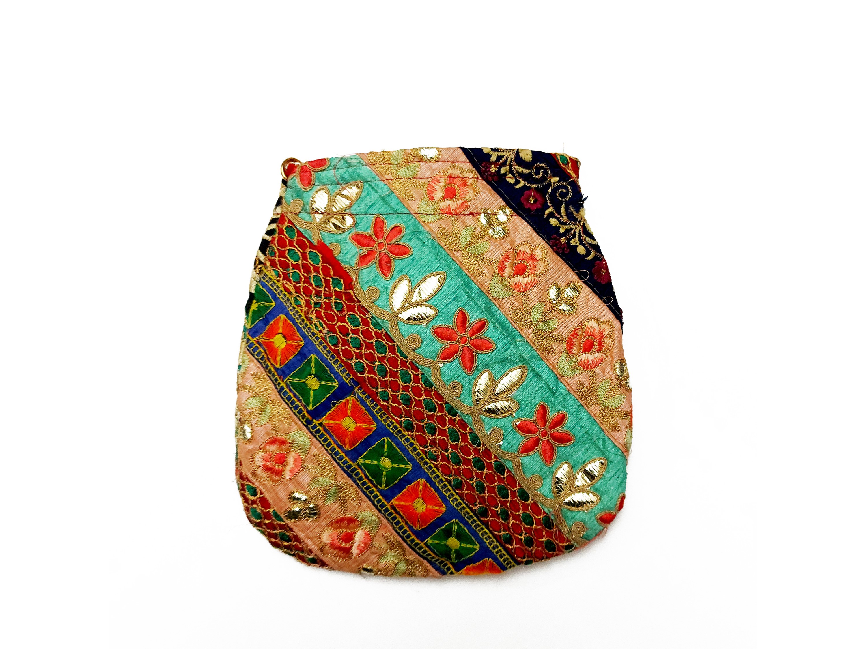 Borsetta a tracolla in tessuto indiano