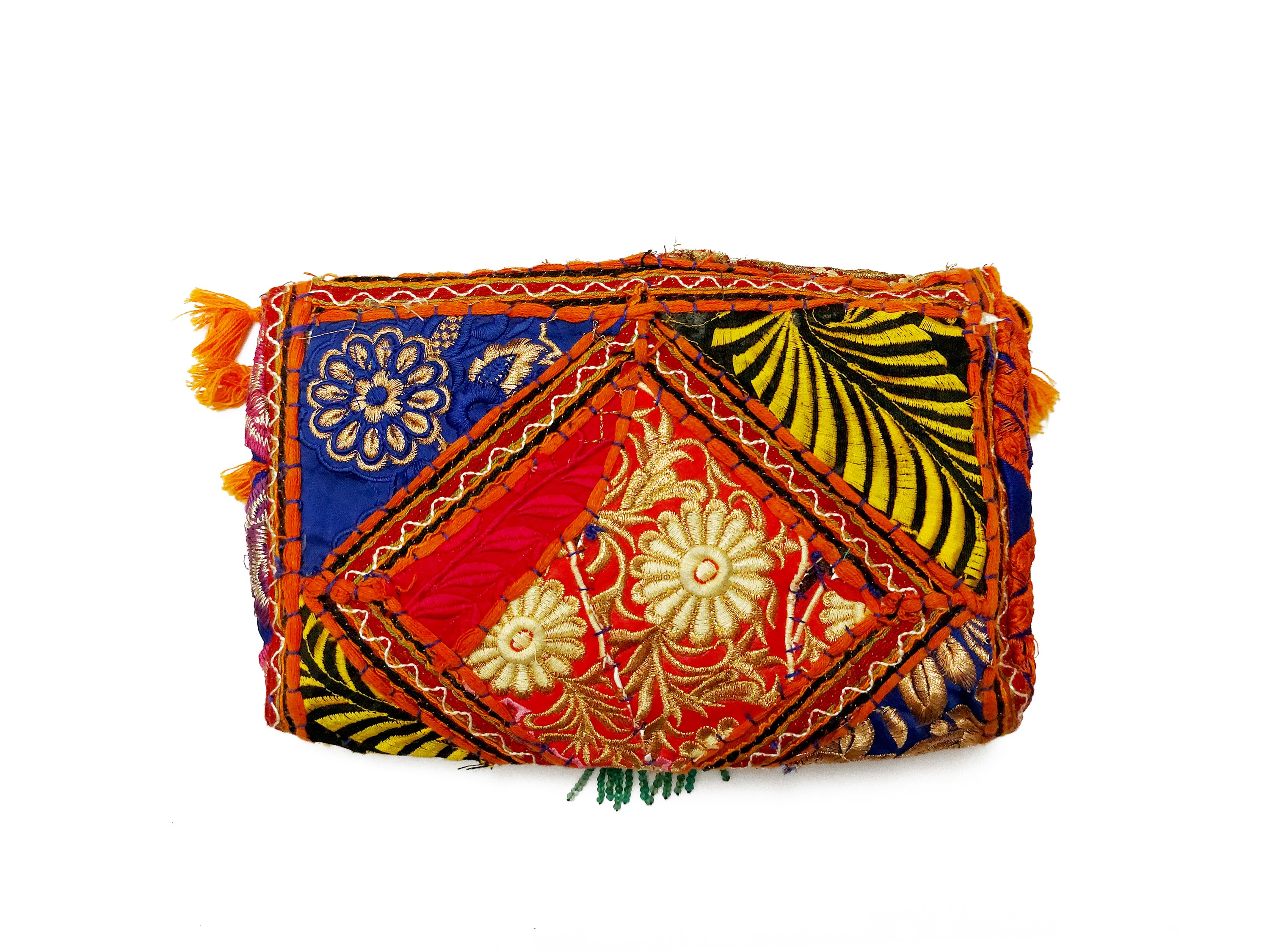 Borsetta a tracolla in tessuto indiano