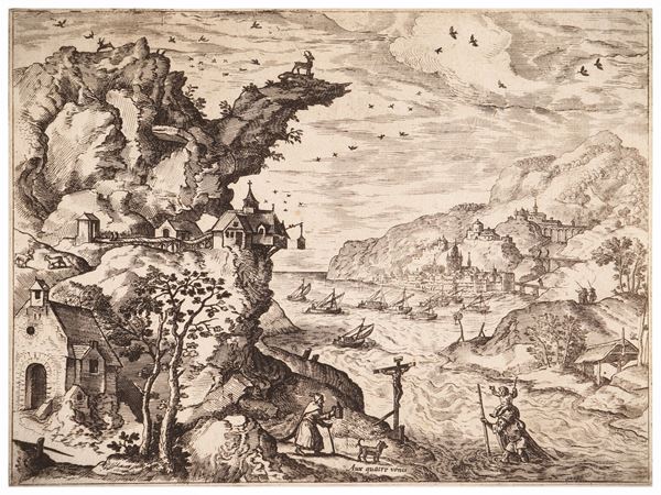 Scuola fiamminga - Biblical scenes and Landscapes