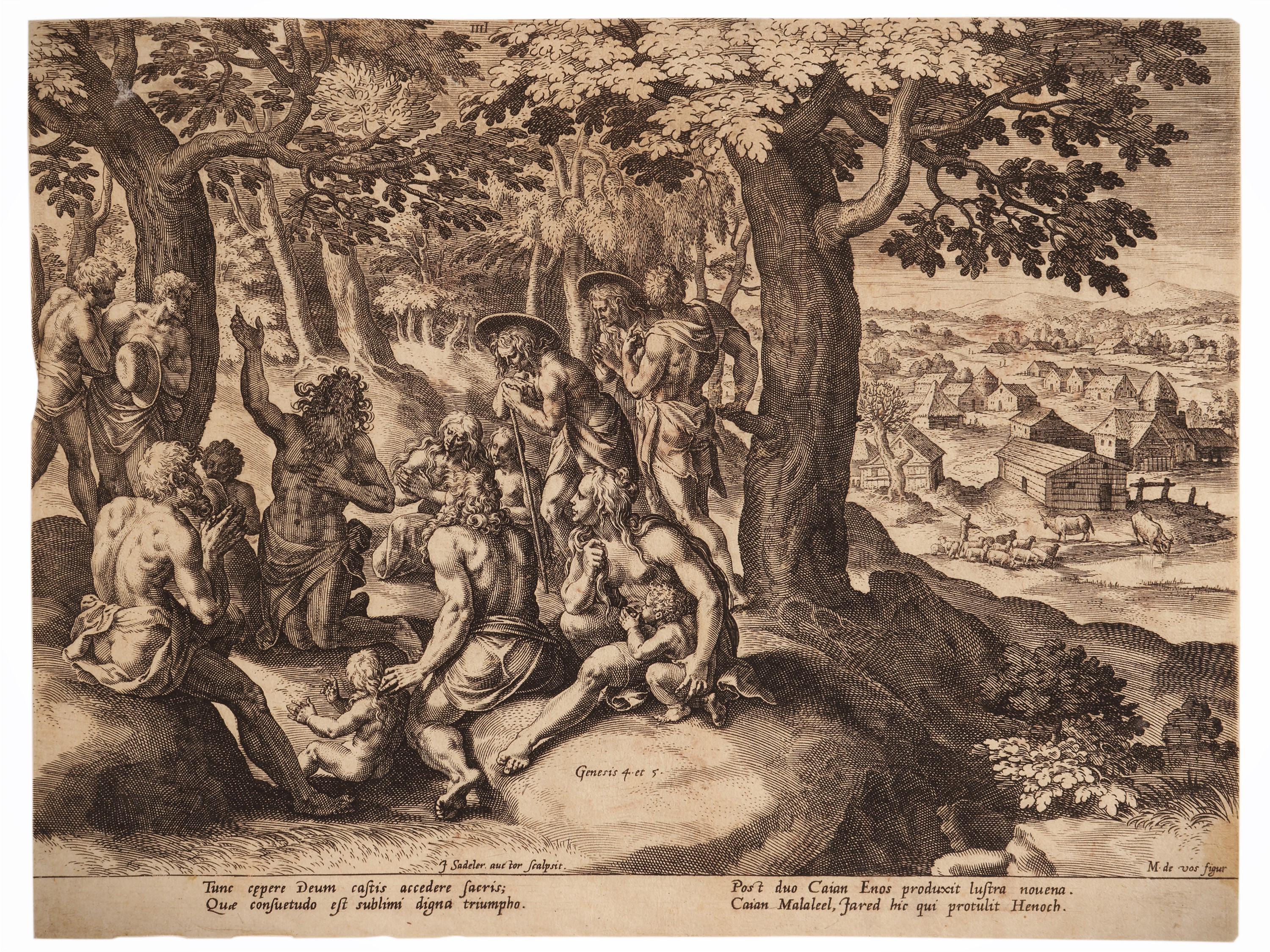Scuola Fiamminga - Raccolta di incisioni di scene bibliche e paesaggi, XVI/XVII secolo