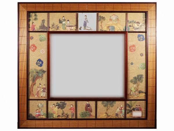 Specchiera decorativa  - Asta Roberta Balsamo: fantasie d'Oriente.   La collezione di borse gioiello - Maison Bibelot - Casa d'Aste Firenze - Milano