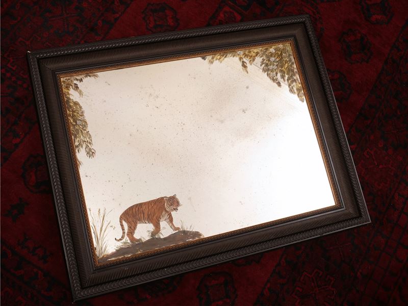 Grande specchiera decorativa animalier