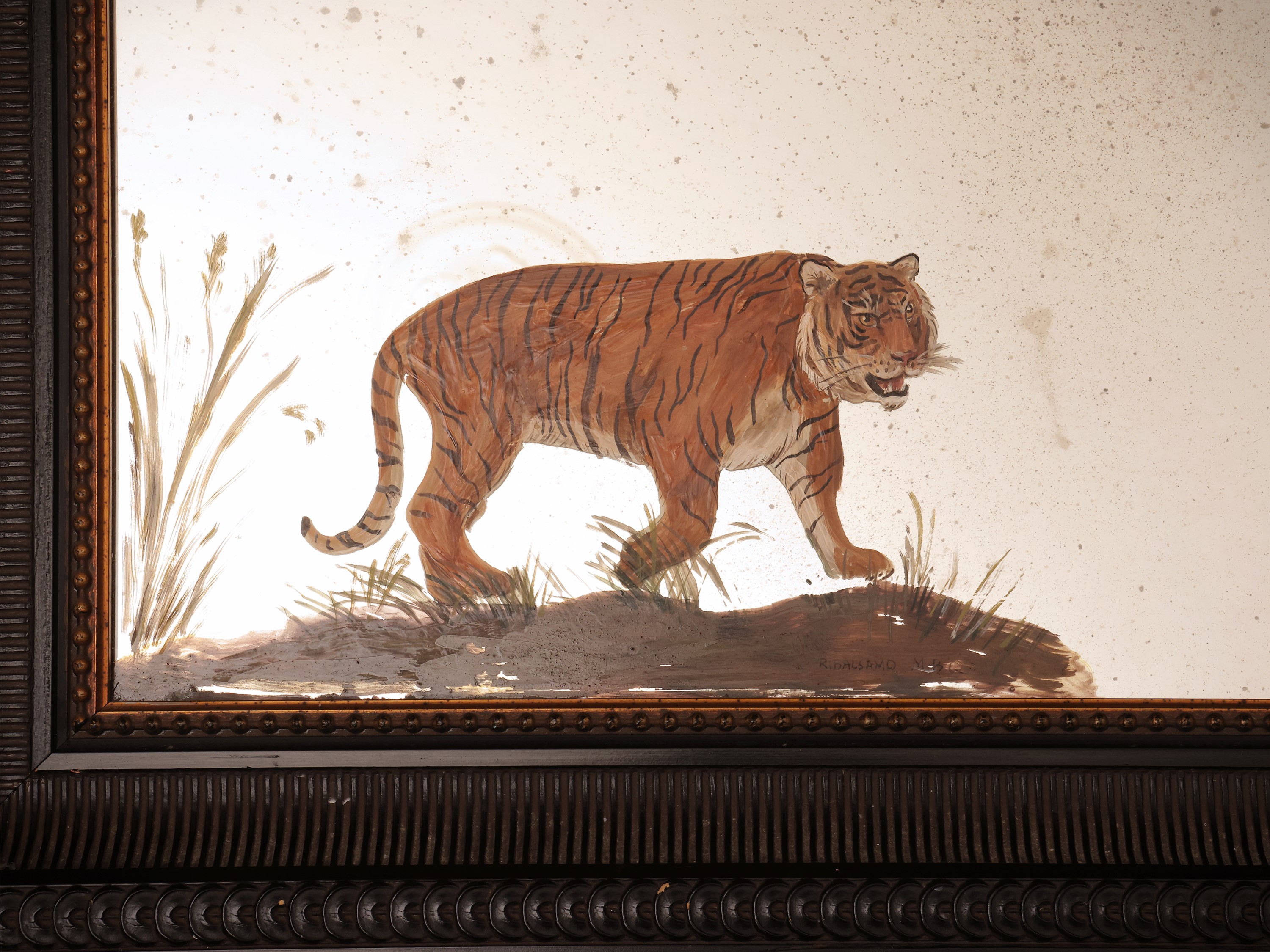 Grande specchiera decorativa animalier