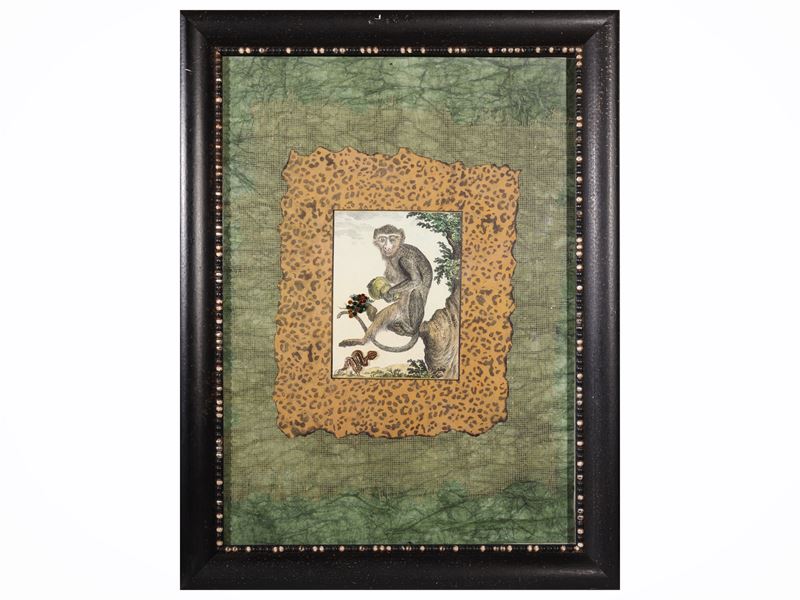 Coppia di pannelli decoralivi aninmalier