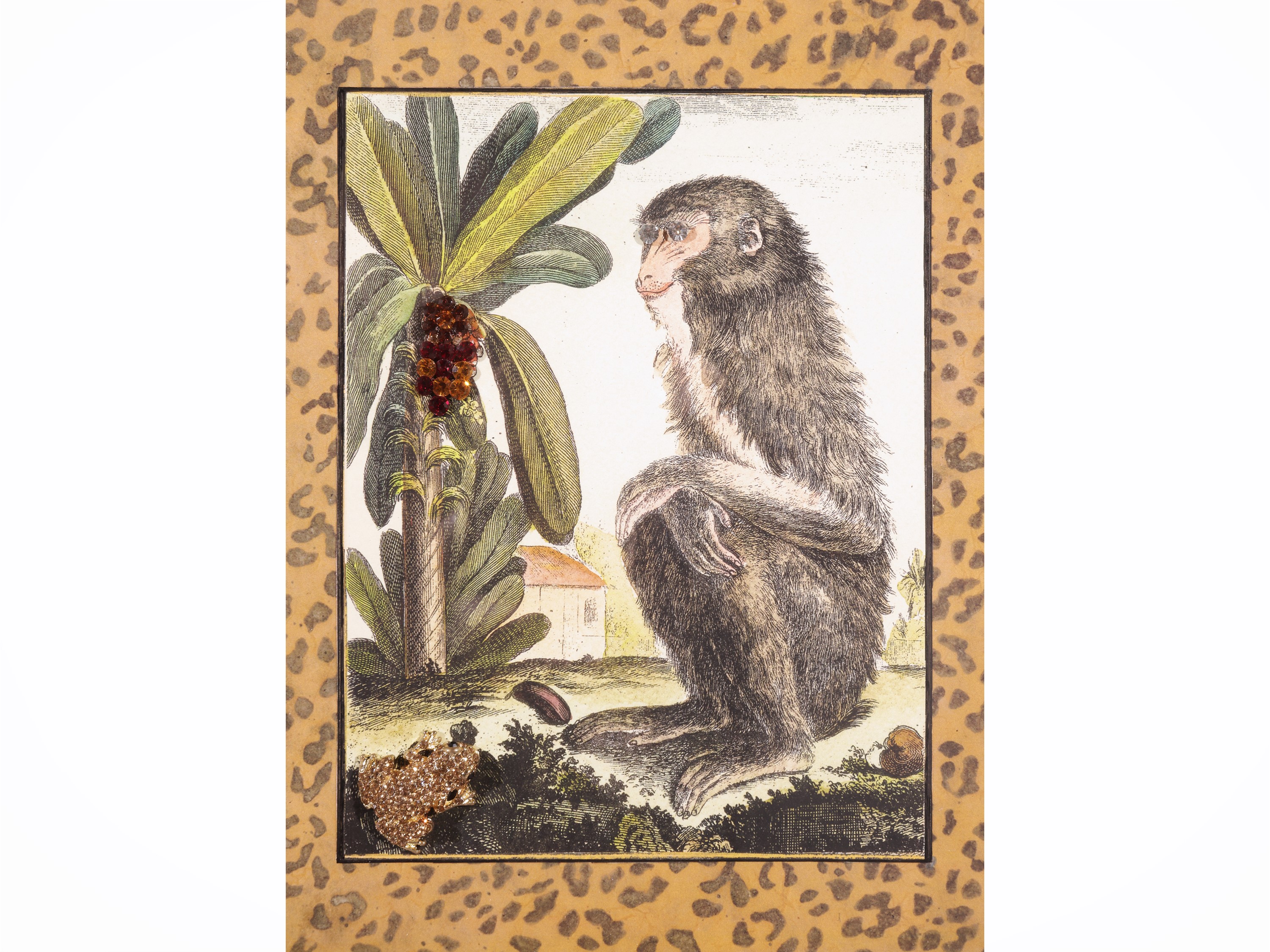 Coppia di pannelli decoralivi aninmalier