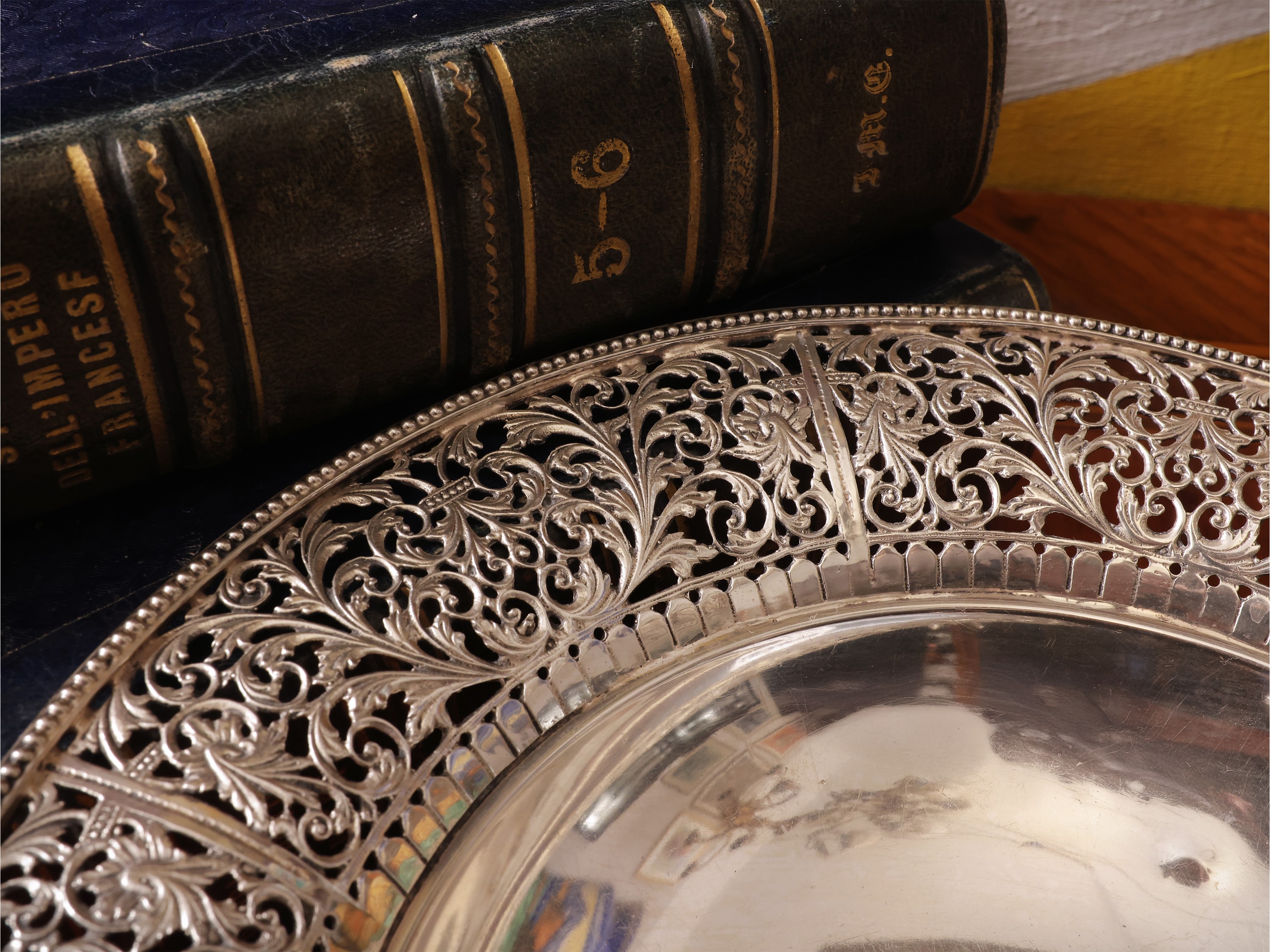 Cestino porta bonbon in argento, Cesa Alessandria