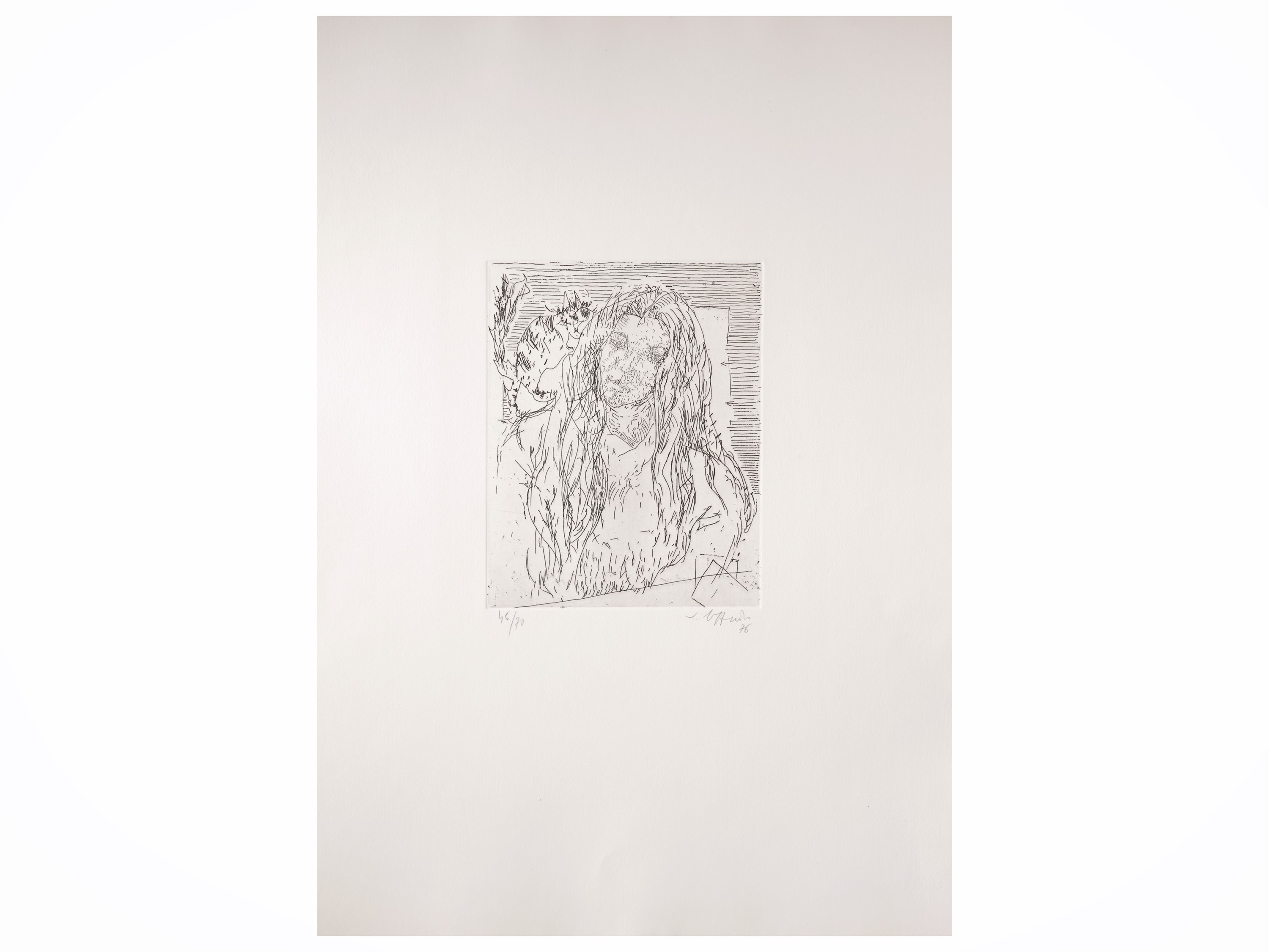Bodini, Ragazza negra e caprone; Faraoni, Figura femminile; Loffredo, Il felino e la ragazza, tre...