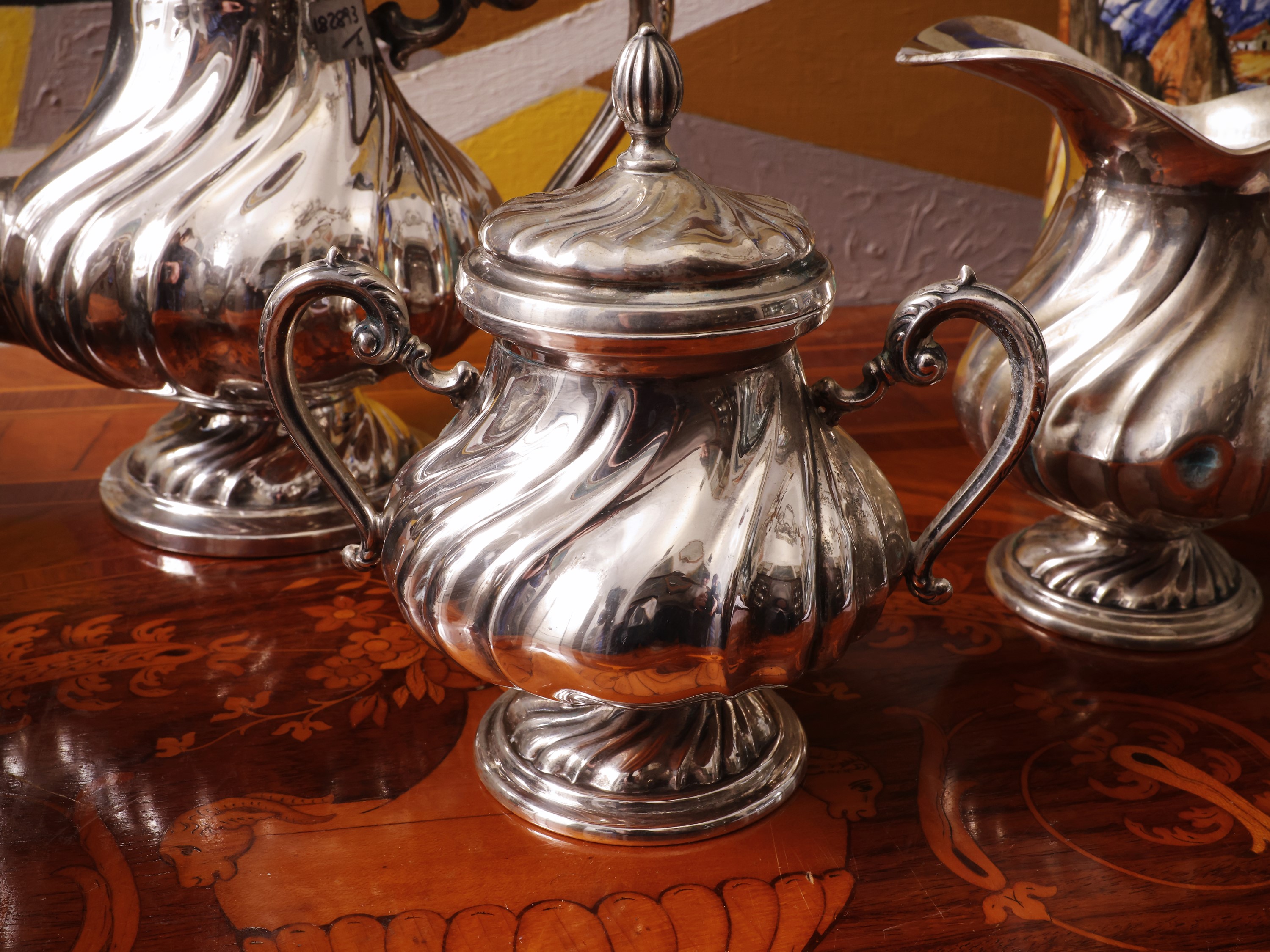 Servizio da tè e caffè in argento