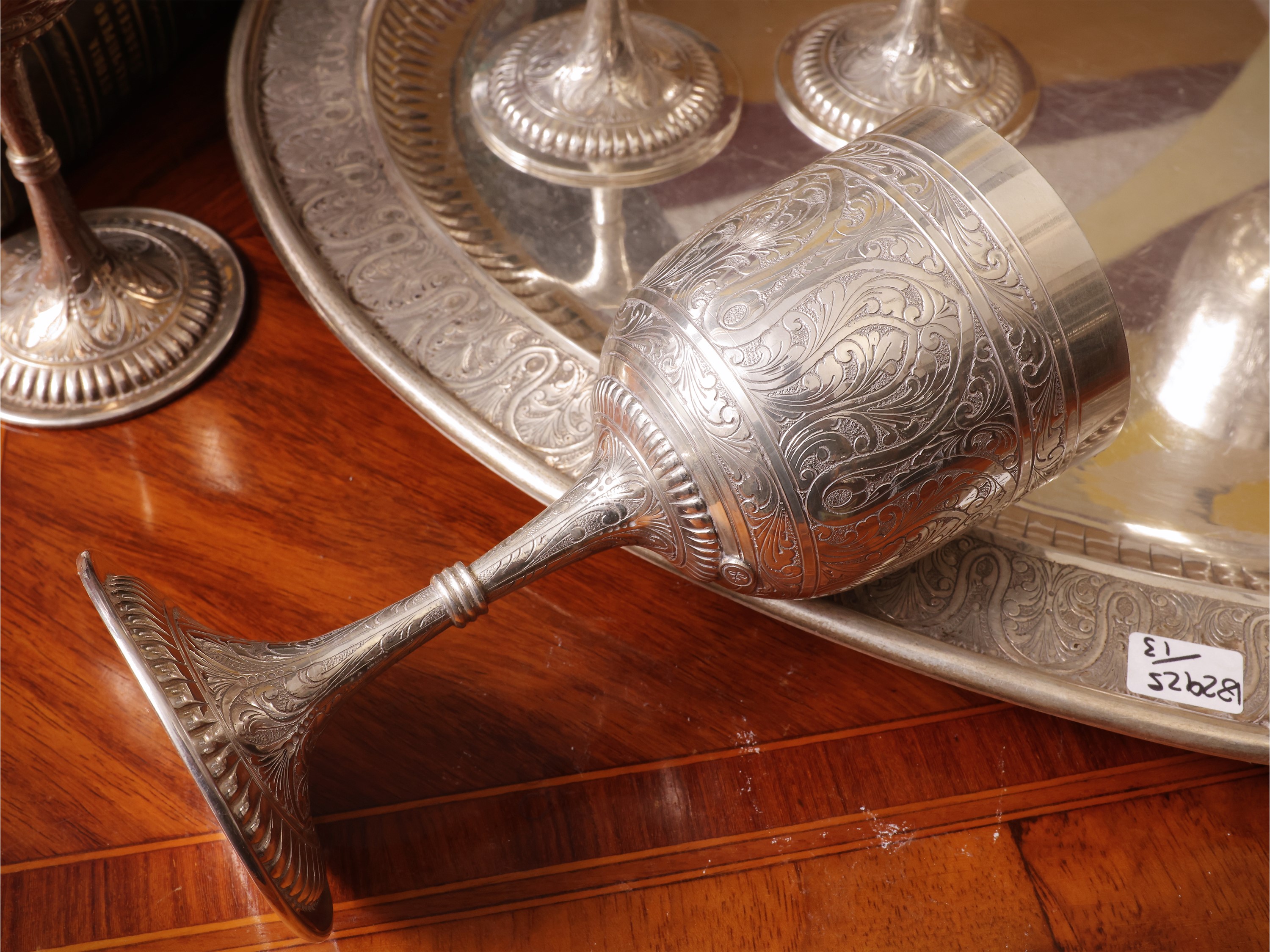 Importante servizio di calici in argento 925, Guerci & Co. Alessandria