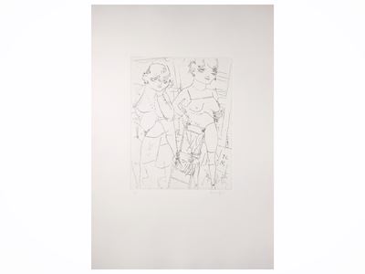 Le cognate amorose, incisione, esemplare 46/70
