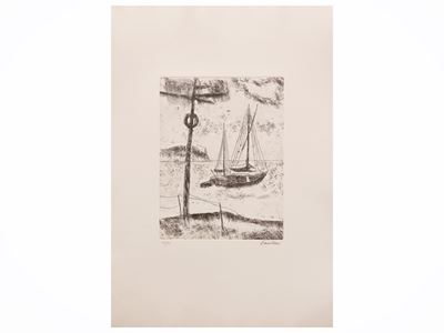Enrico Paulucci, Barco algerino; Bruno Pinto, Rete; Giuliano Vangi, Studio per scultura - Tre inc...