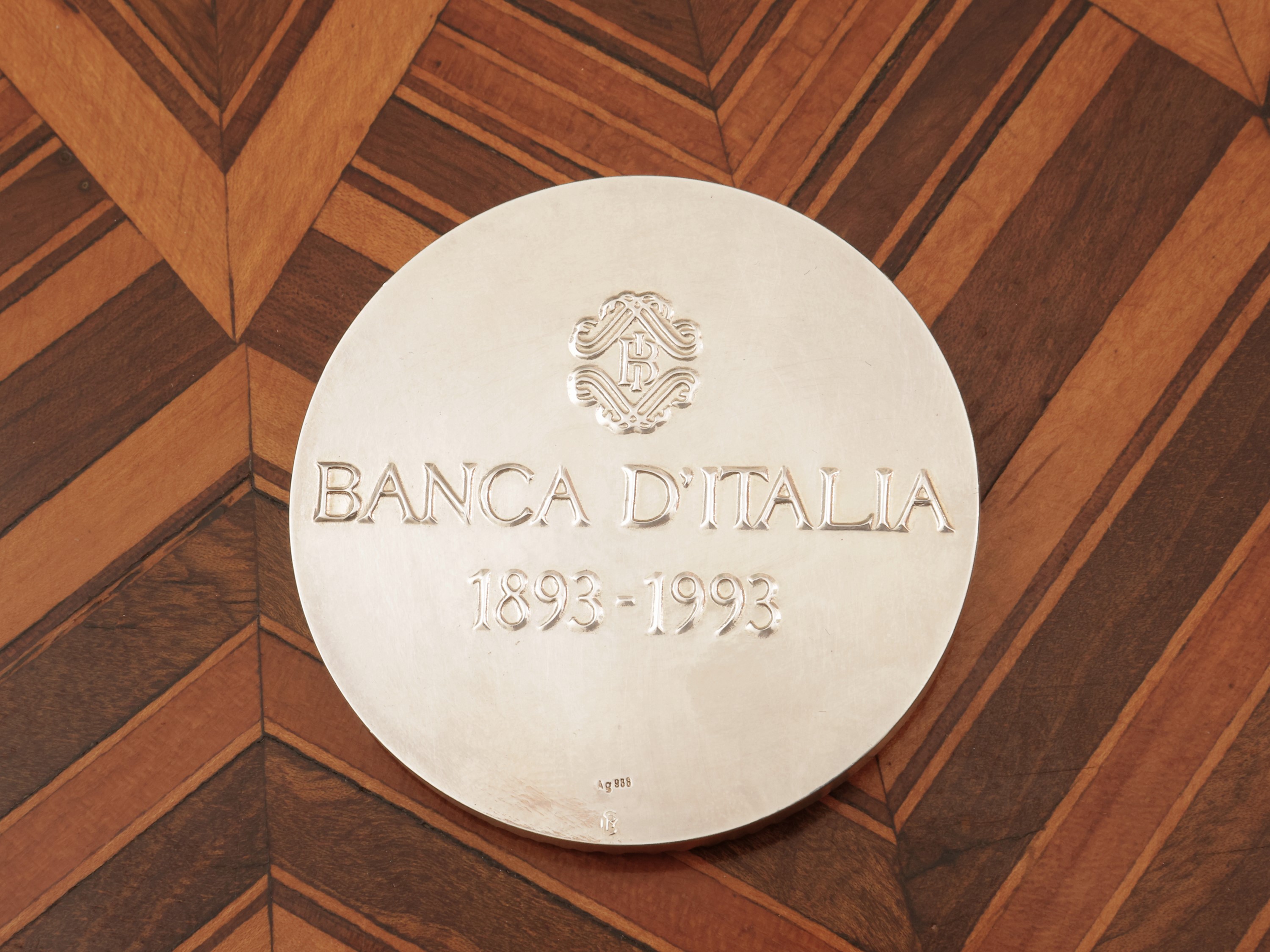 Medaglia celebrativa della Banca d'Italia in argento 986