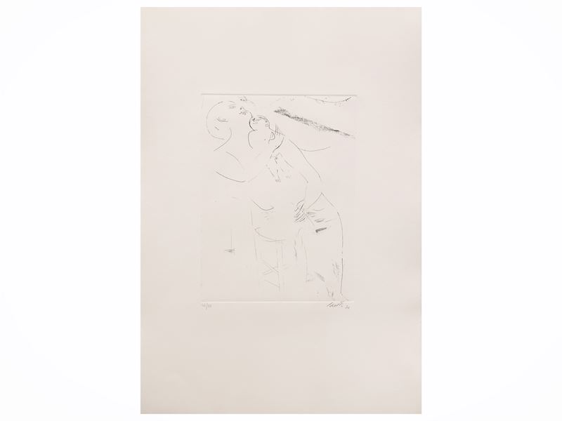 Bruno Saetti, Madre; Renzo Vespignani, Scena erotica; Alberto Viani, Nudo - incisioni originali