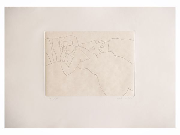 Aldo Salvadori : Interno  - Asta Grafica da collezione - Maison Bibelot - Casa d'Aste Firenze - Milano