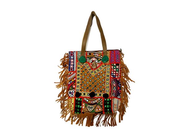 Roberta Balsamo - Grande shopper patchwork in tessuti etnici