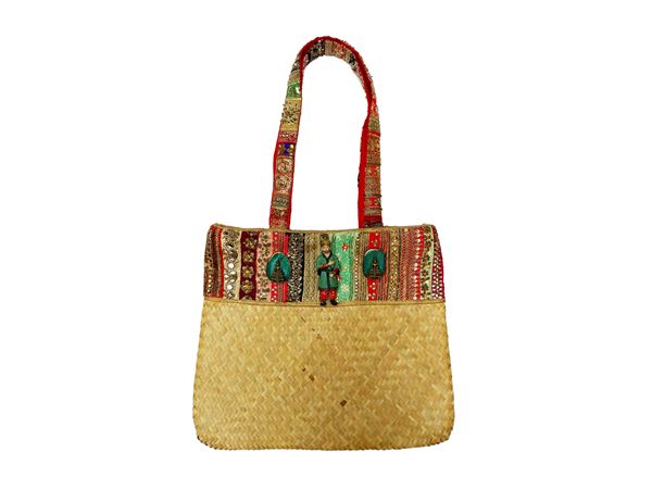 Roberta Balsamo - Grande shopper in paglia naturale