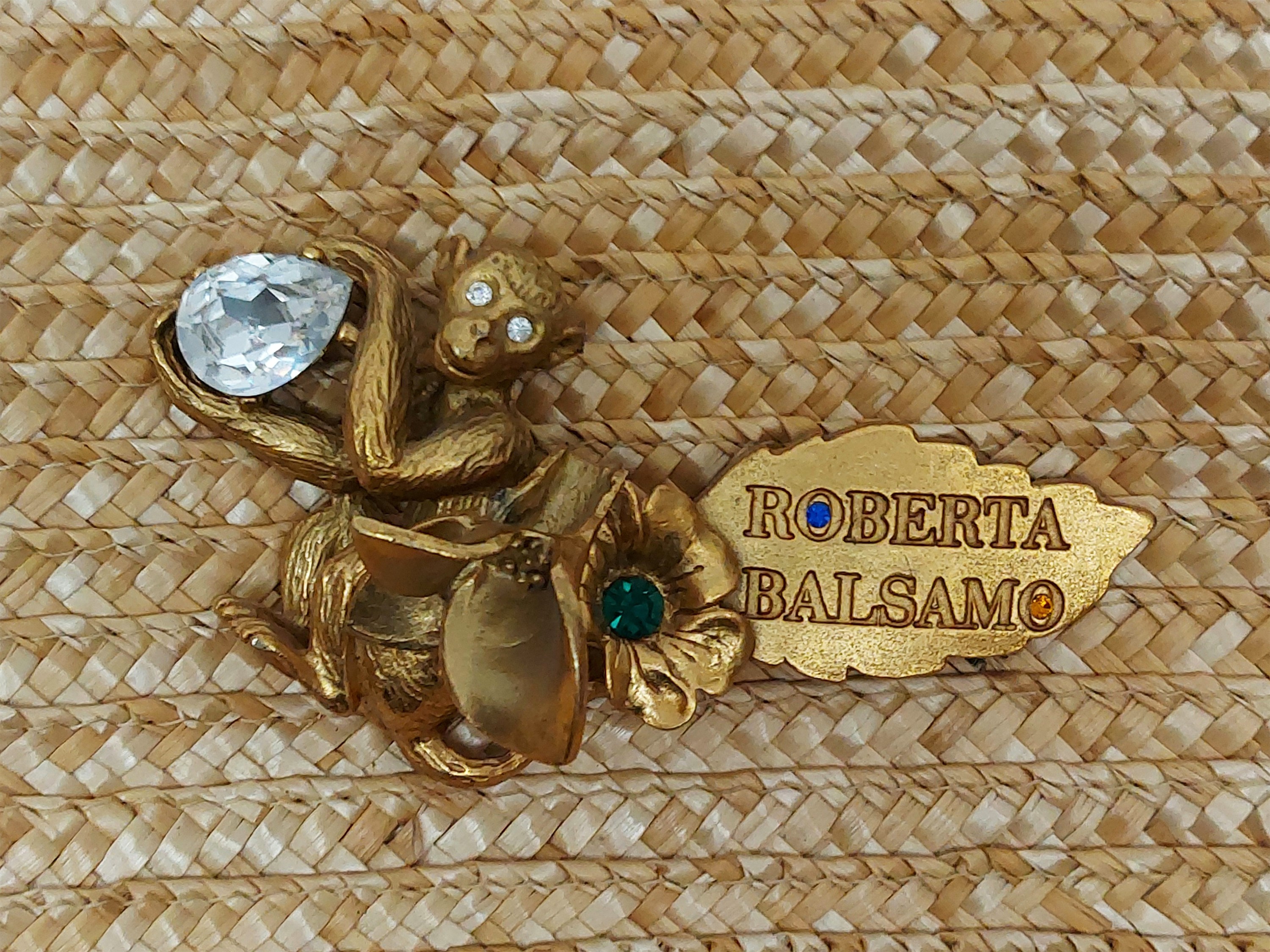 Zaino in paglia naturale