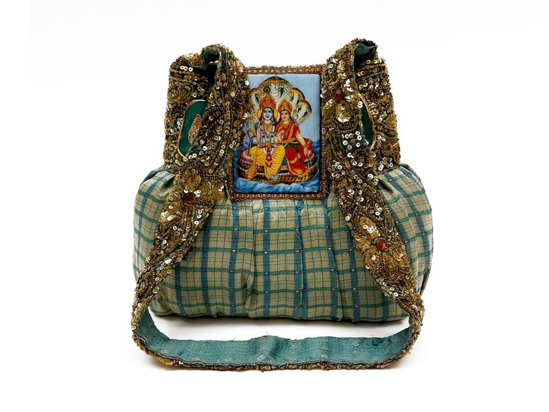 Borsa gioiello in seta indiana