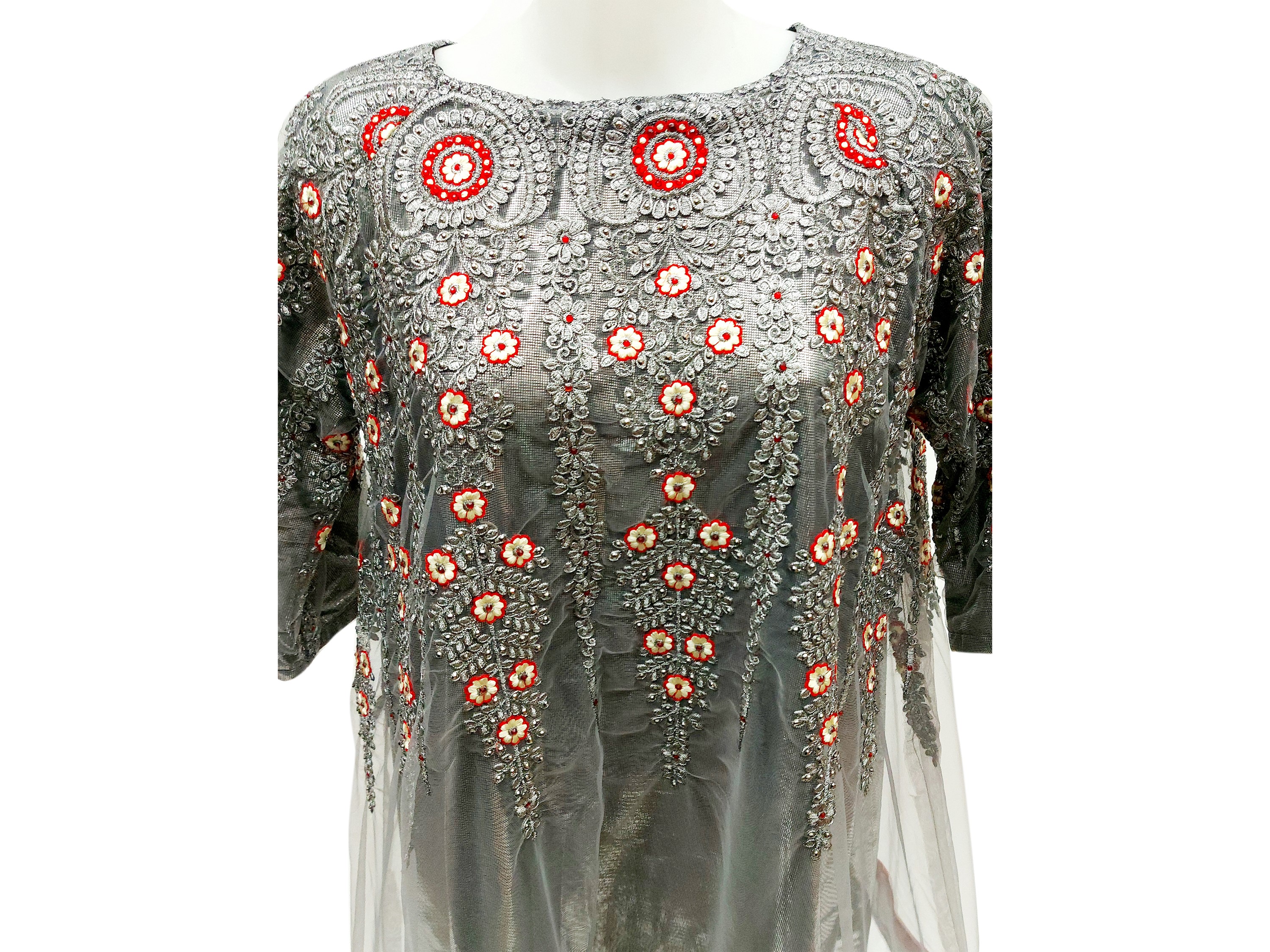 Tunica in stile indiano argento