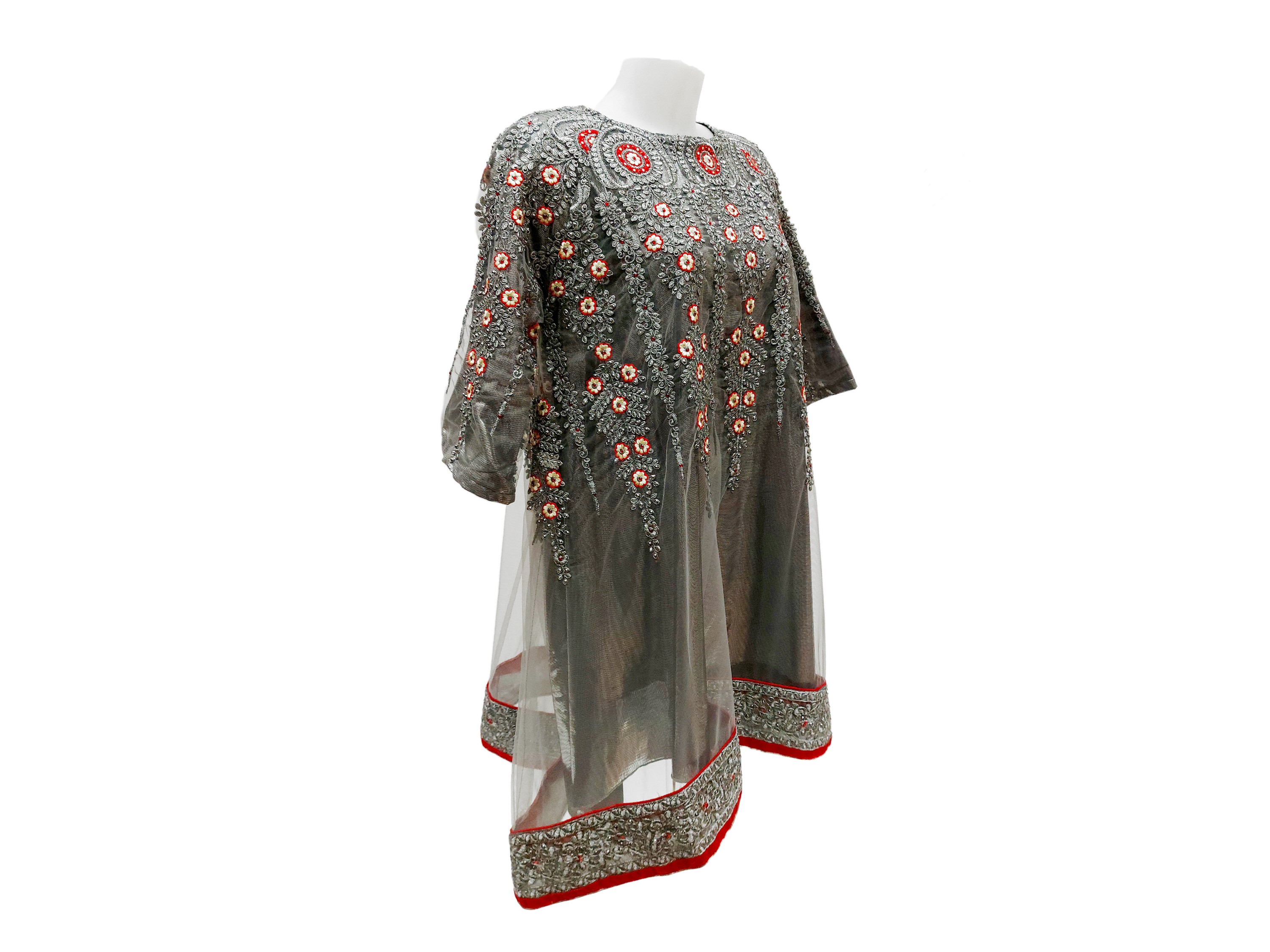 Tunica in stile indiano argento