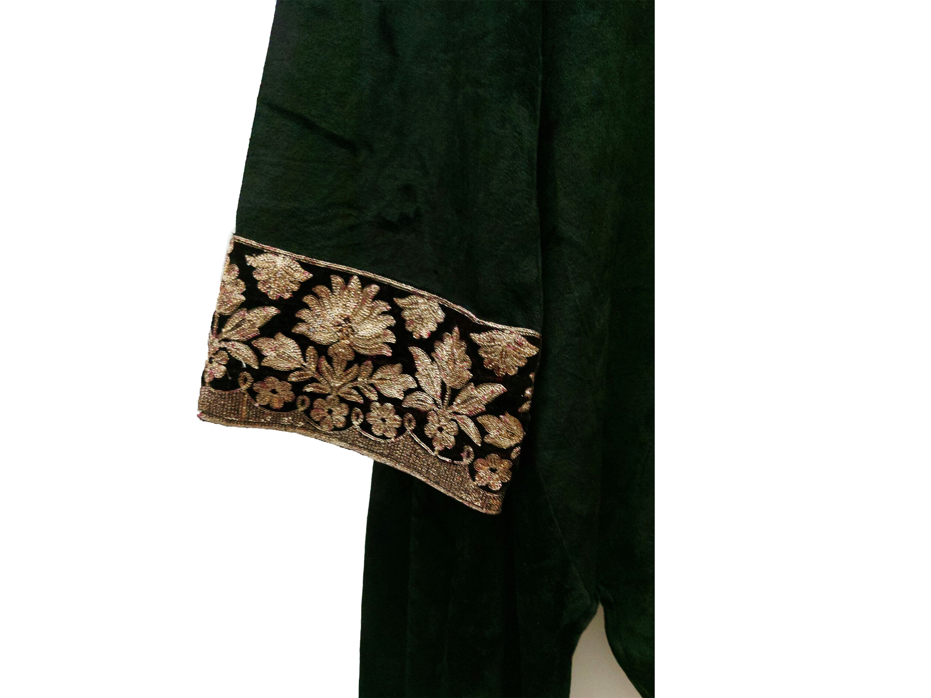 Blusa in velluto nero