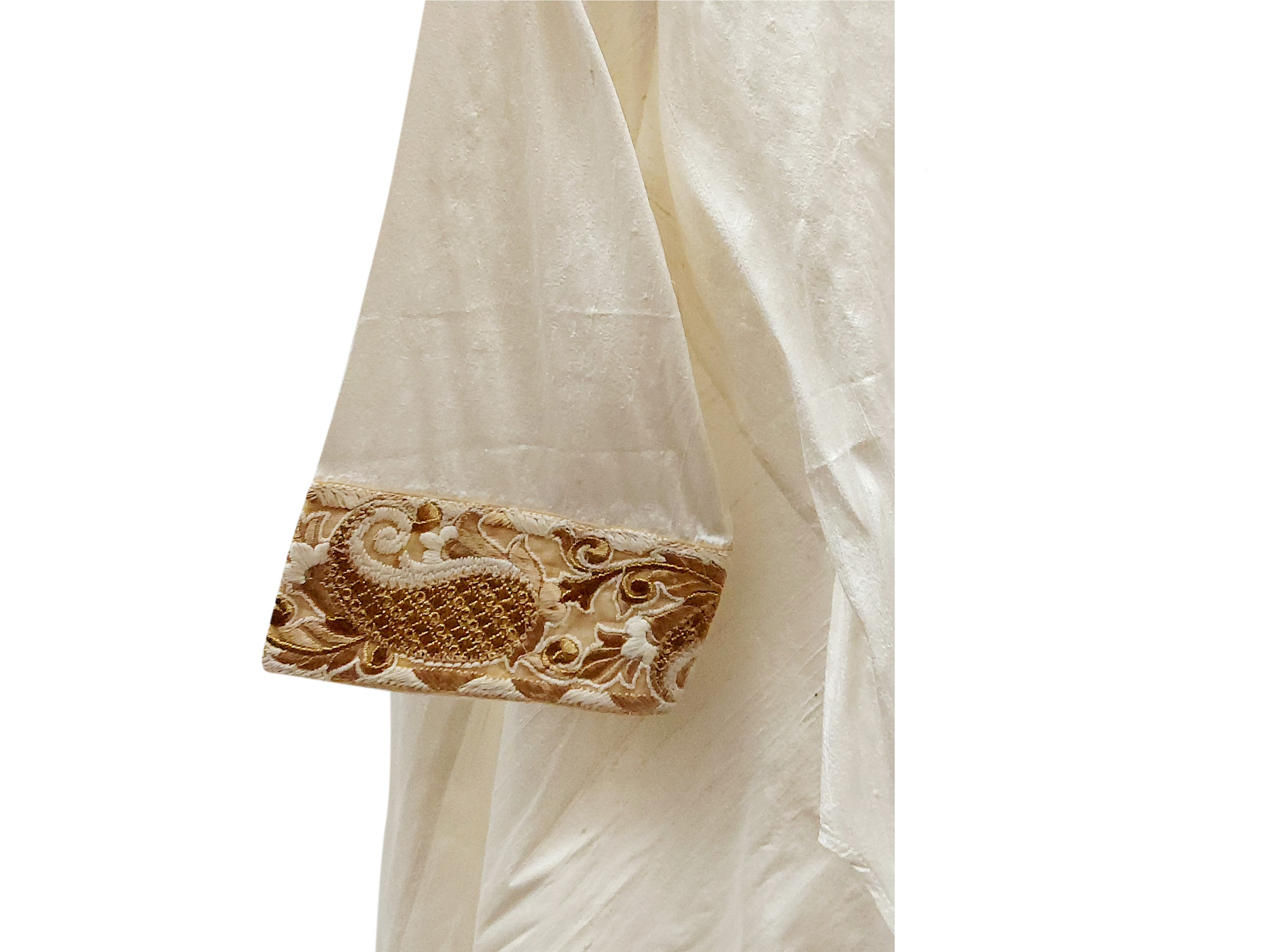 Blusa in shantung bianco