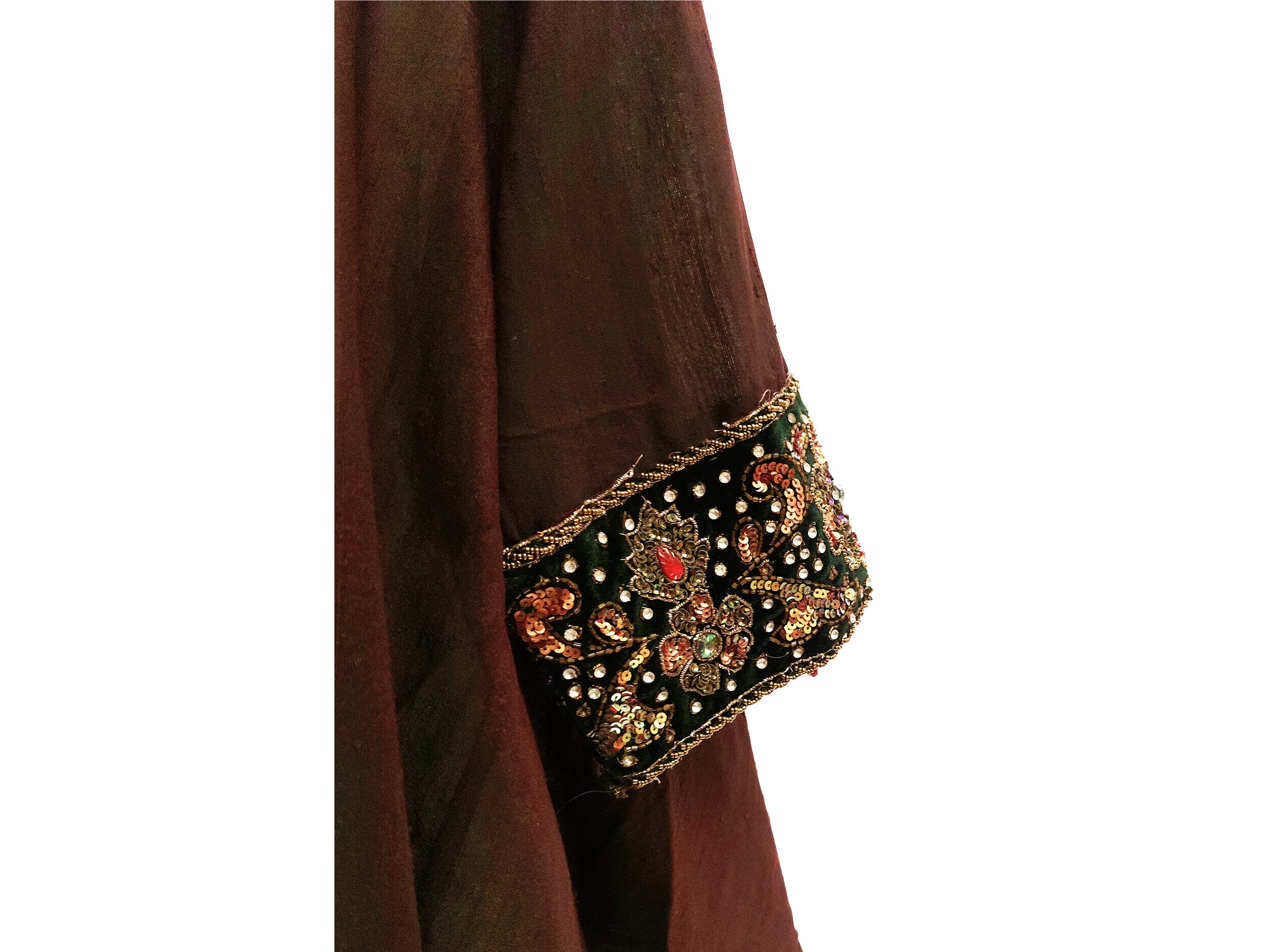 Blusa in shantung bordeaux