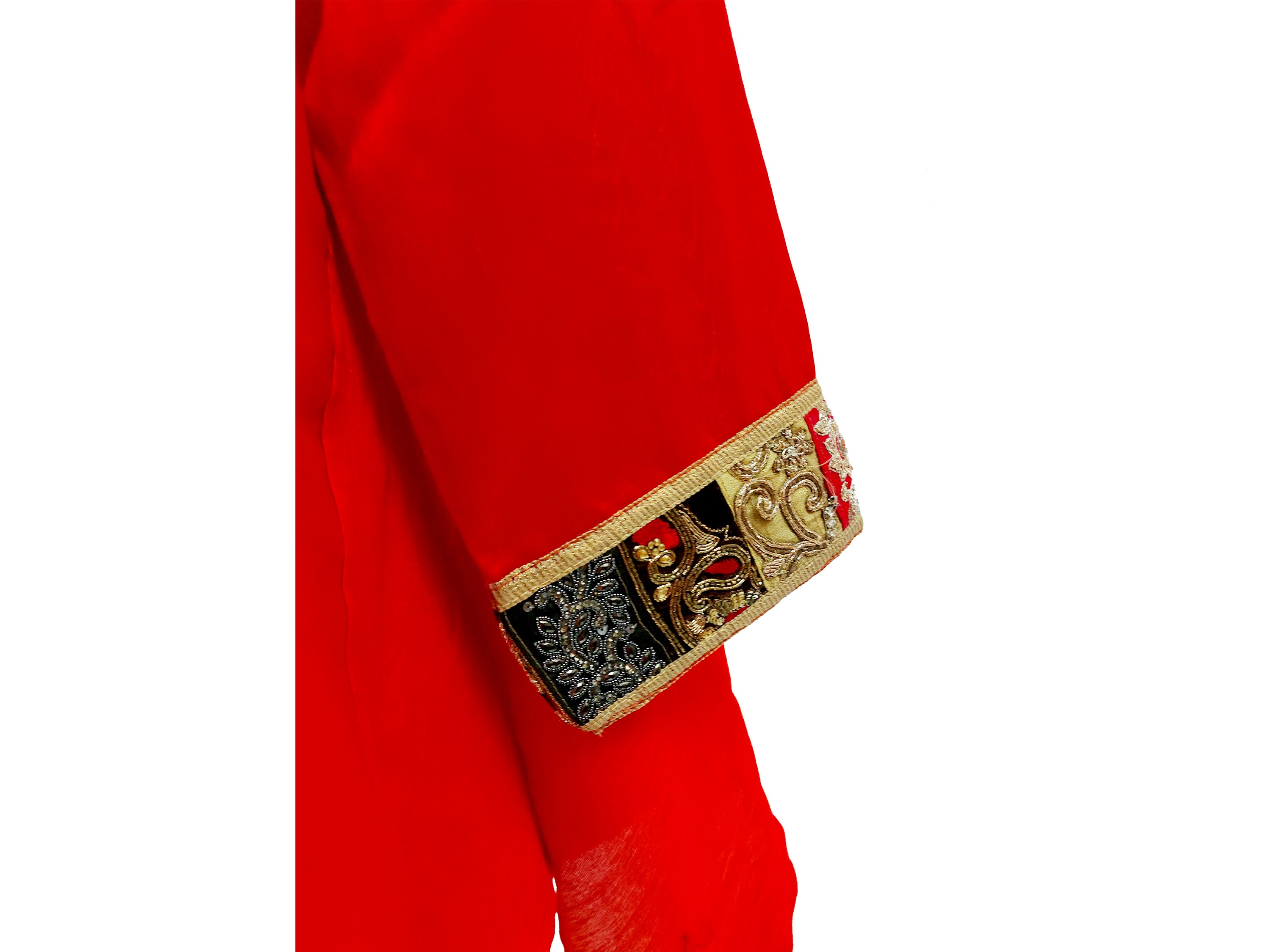 Blusa in shantung rosso