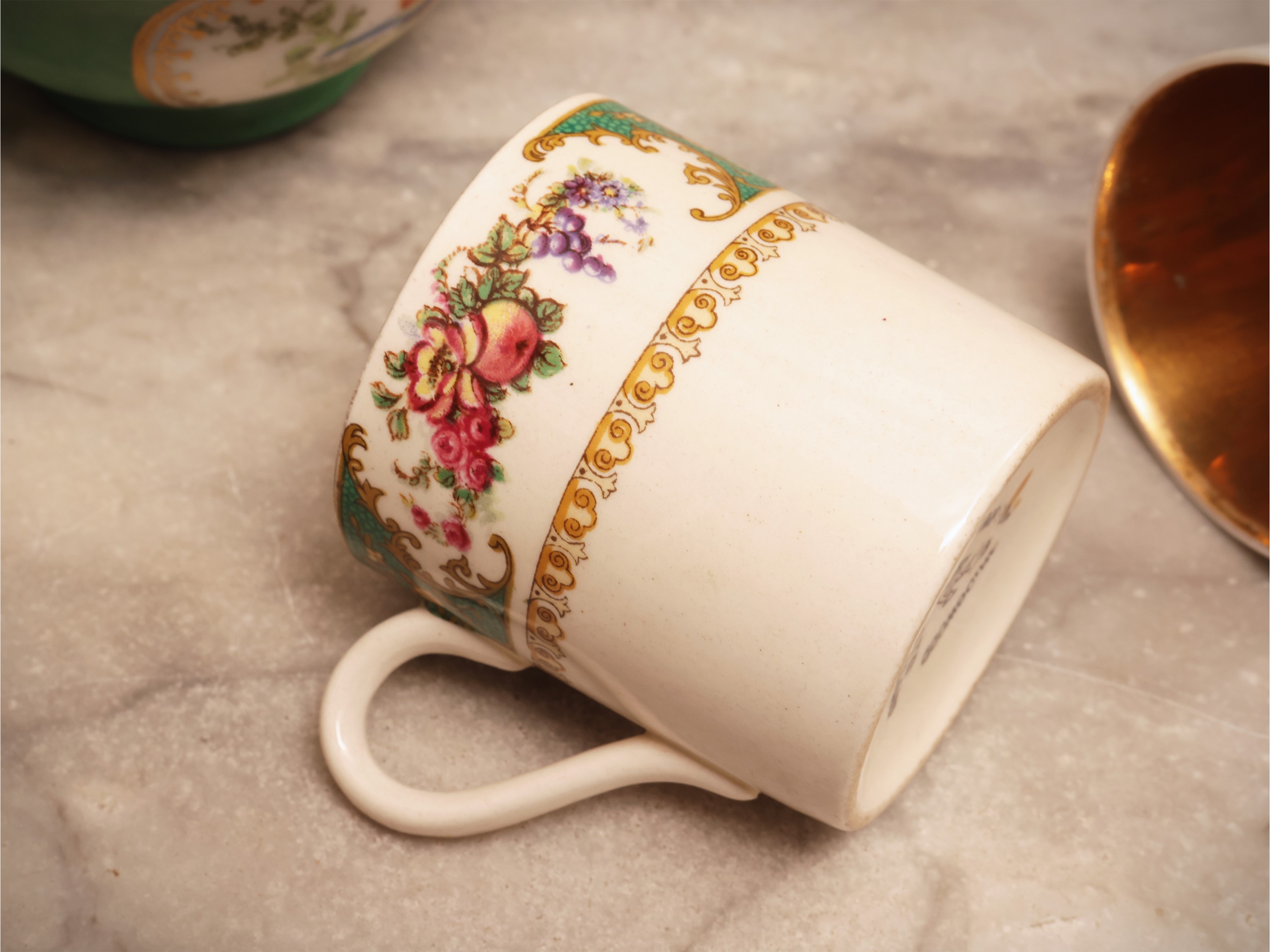 Tazzine in porcellana e terraglia, varie manifatture incluse Ginori e Meissen