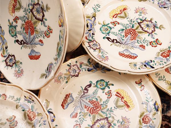 Earthenware dessert set, Società Ceramica Italiana Laveno