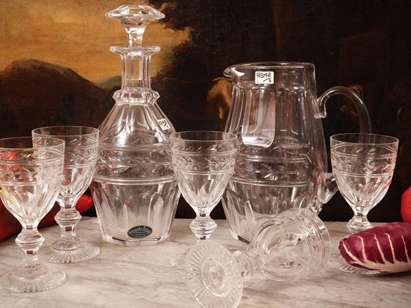 Jonzac model crystal table set, Baccarat