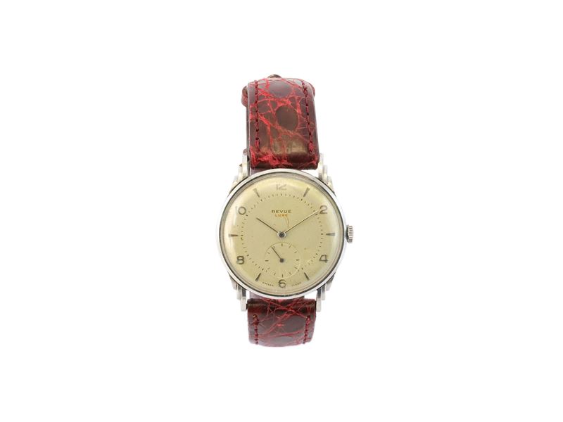 Revue Luxe, orologio da uomo con movimento meccanico a carica manuale
