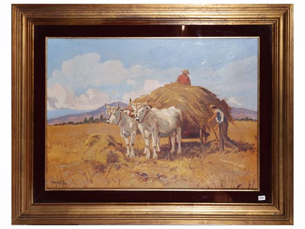 Angiolo Volpe - Buoi al carro