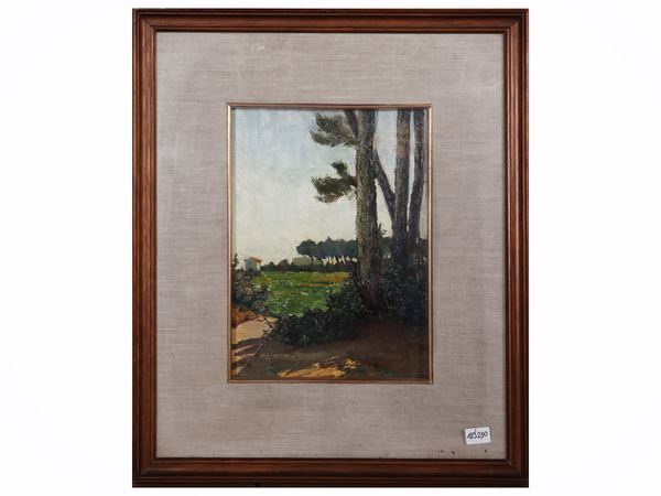 Armando Bezzi - La pineta presso la fossa dell'Abate (Viareggio)