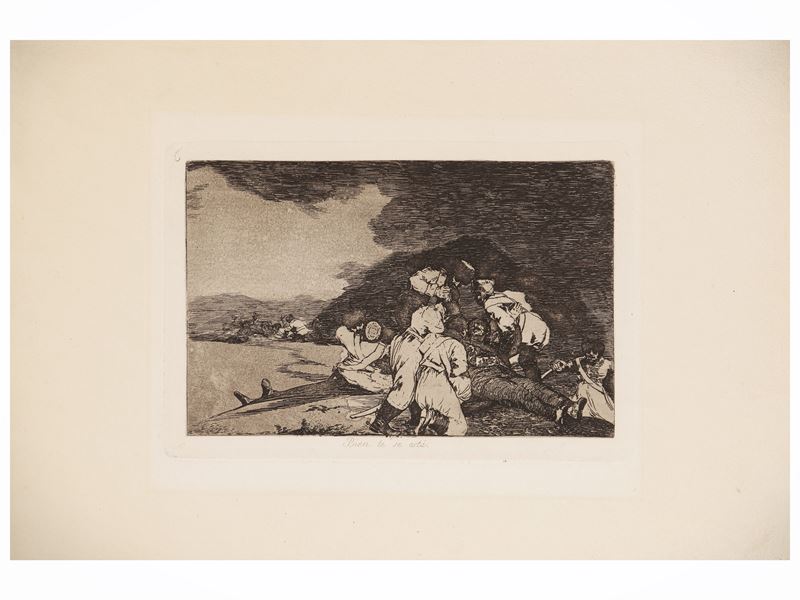 Francisco Goya - Bien te se está, incisione da 'Los Desastres de la Guerra'